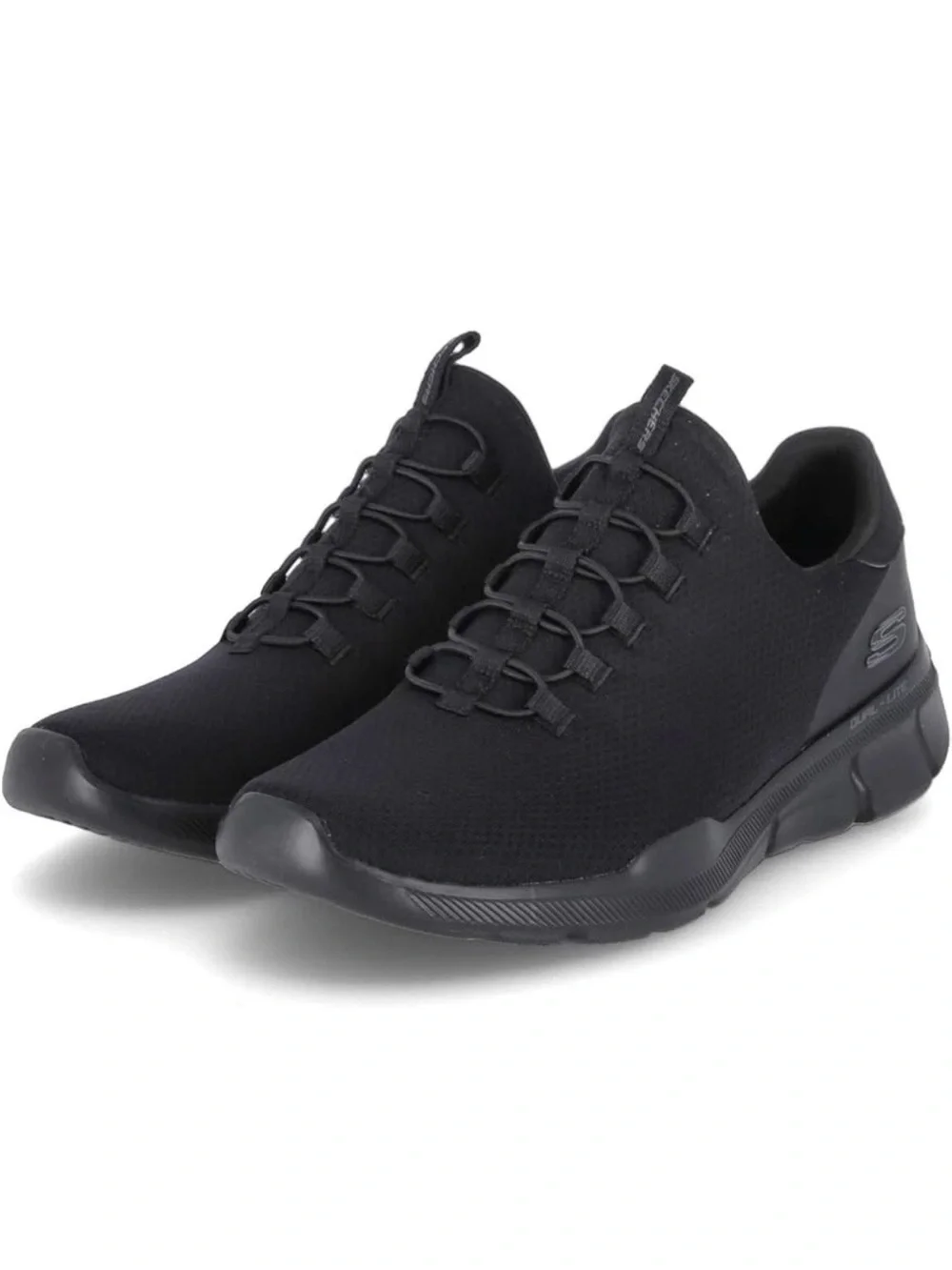 Skechers Men's All-Black Slip-On Performance Sneakers